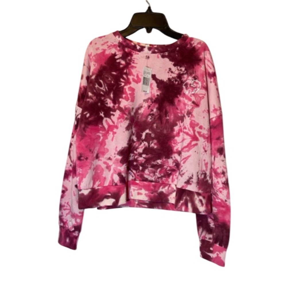 Ivory Ella Tie Dye Cropped Sweatshirt NWT Size Small